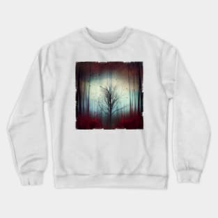 disorientation and change - lone tree abstract Crewneck Sweatshirt